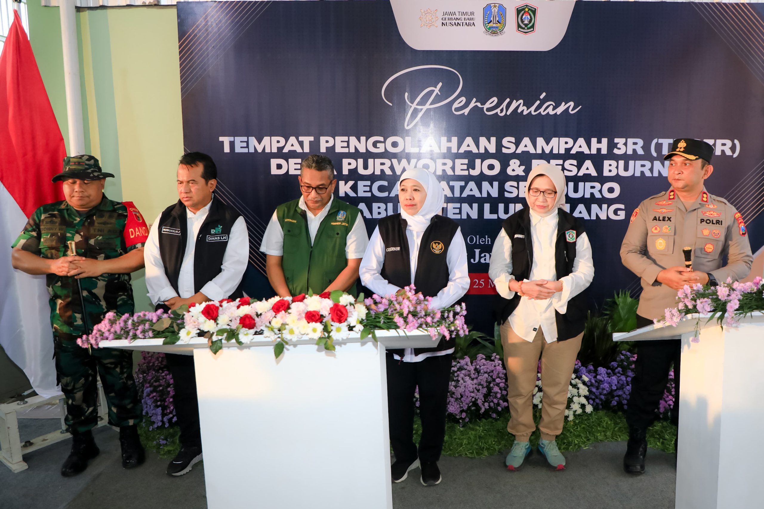Resmikan Dua Tempat Pengolahan Sampah 3R di Lumajang, Gubernur Khofifah: Ubah Sampah Jadi Rupiah dan Berkah dengan Teknologi Sederhana