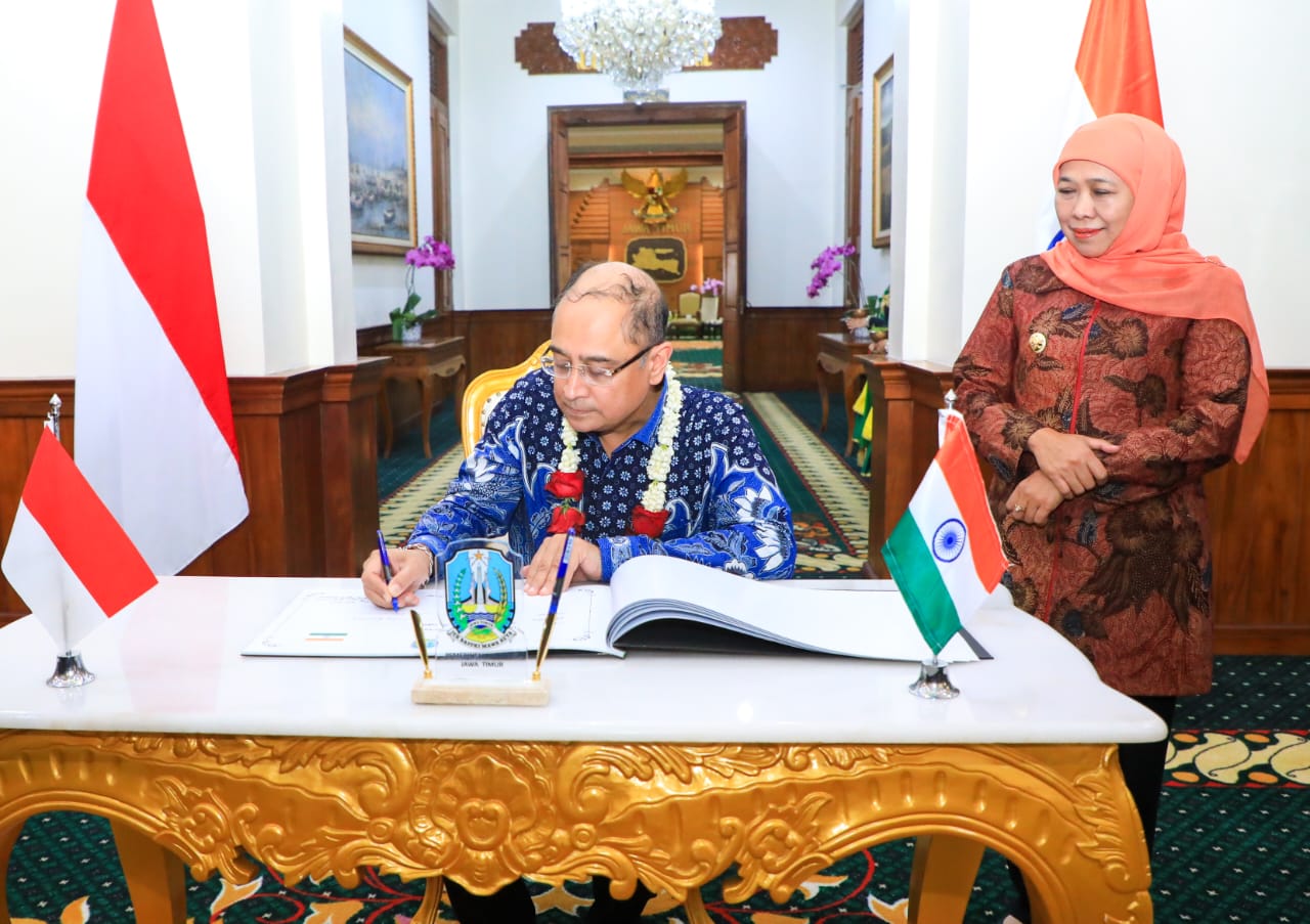 Dubes India Puji Jawa Timur, Gubernur Khofifah Komitmen Penguatan Kerja Sama Pendidikan, Teknologi Hingga Pariwisata