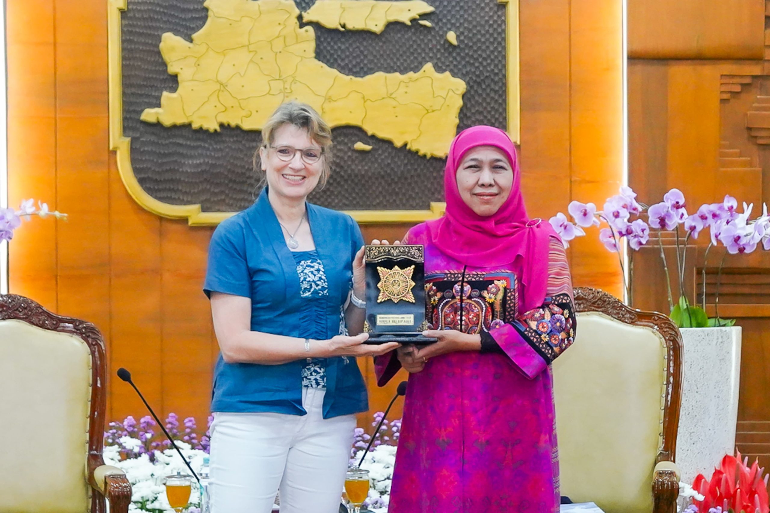 Di Hadapan Delegasi World Food Programme, Gubernur Khofifah Pastikan Jatim Siap Jadi Pelaksana Pertama Beras Fortifikasi Untuk MBG