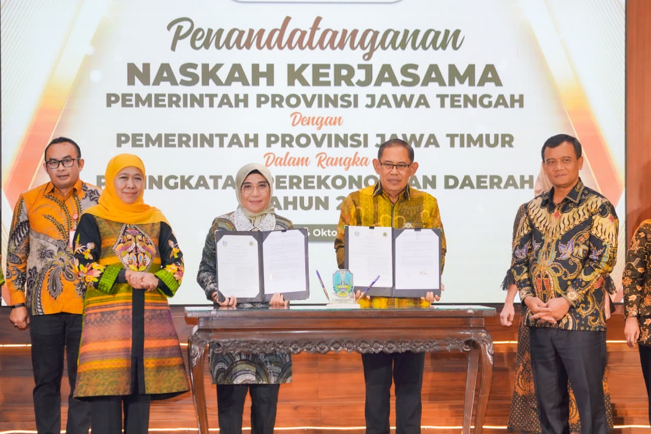 Gubernur Khofifah Dorong Sinergi Jatim dan Jateng, Pastikan Potensi Ekonomi Dua Provinsi Dimaksimalkan