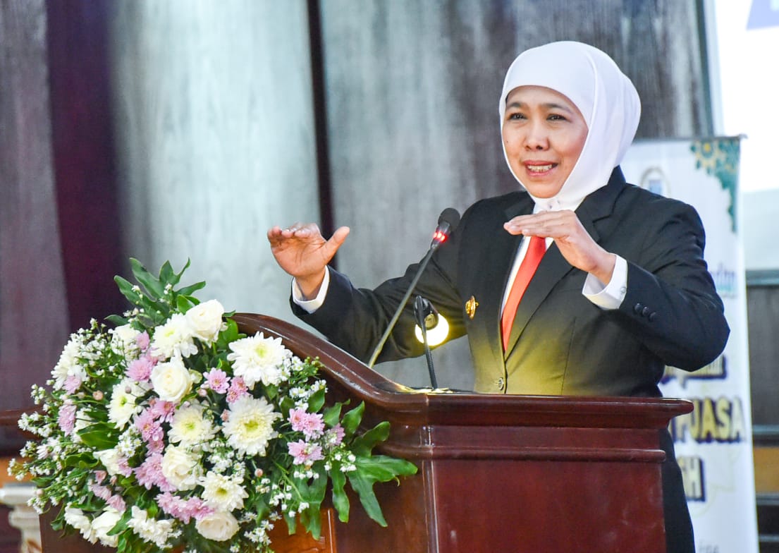 Hadiri Sertijab Bupati dan Wakil Bupati Probolinggo, Gubernur Khofifah Pesankan Keberseiringan Program SAE dengan Nawa Bhakti Satya dan Asta CitaÂ