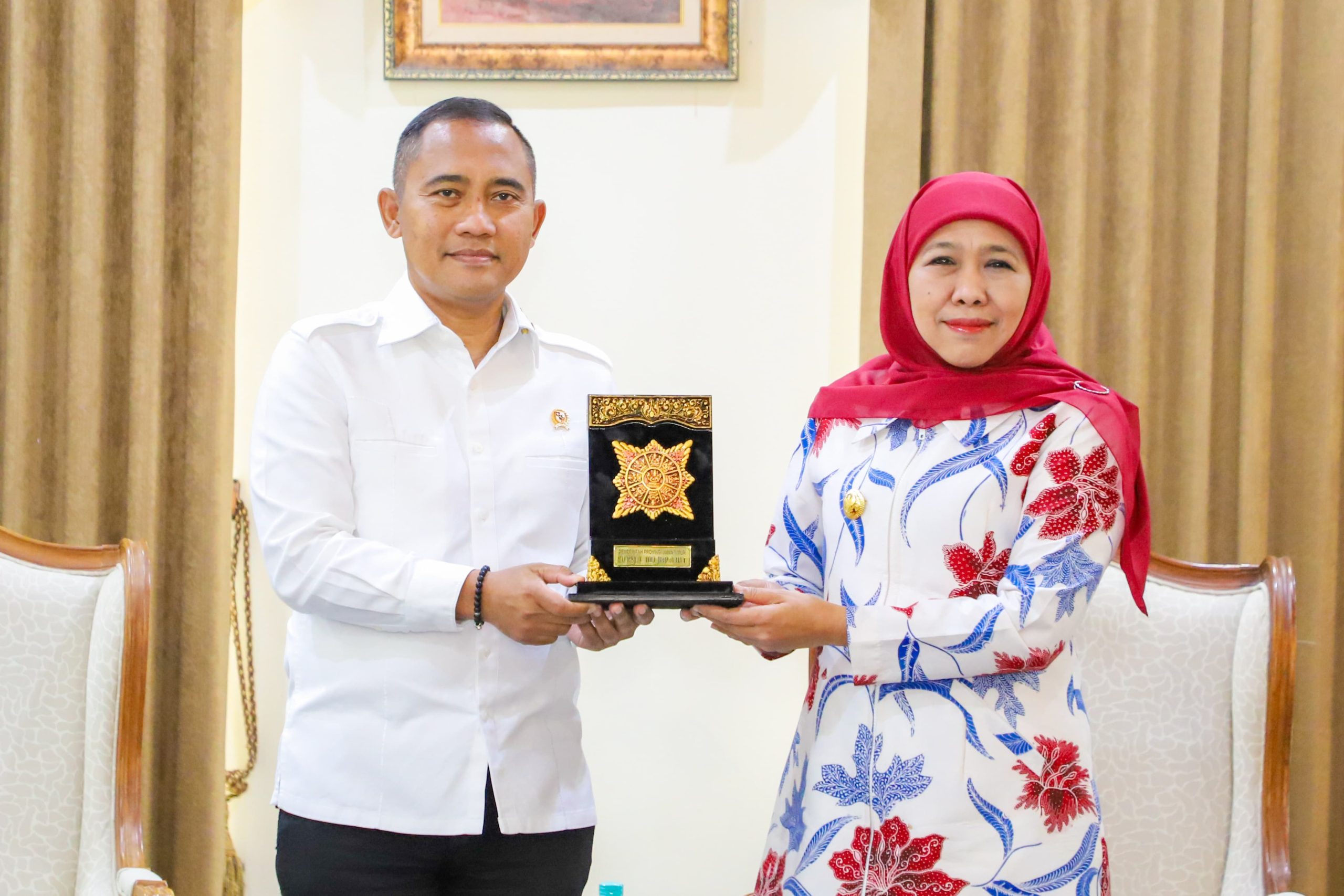 Gubernur Khofifah Komitmen Bangun Moderasi Beragama Diajarkan Sejak Dini, Jaga Sinergi Dengan BNPT RI