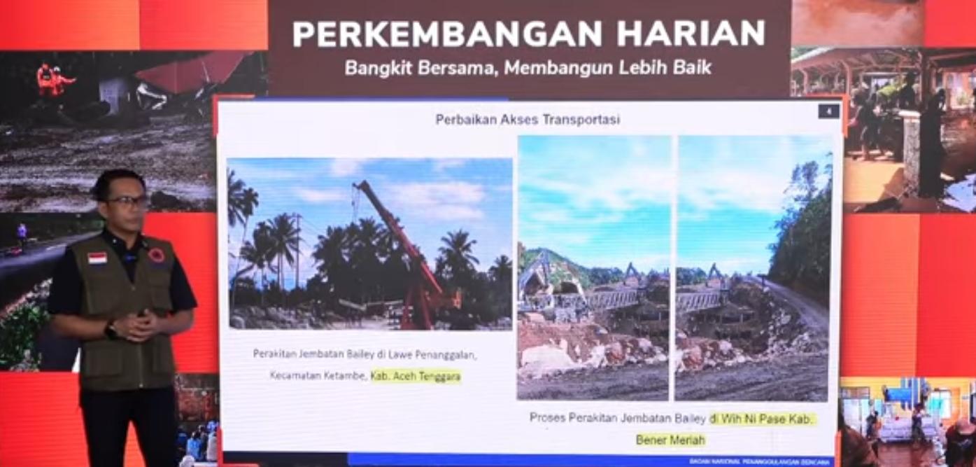 BNPB: Infrastruktur Jalan Membaik, Sektor Pendidikan Jadi Fokus Pemulihan