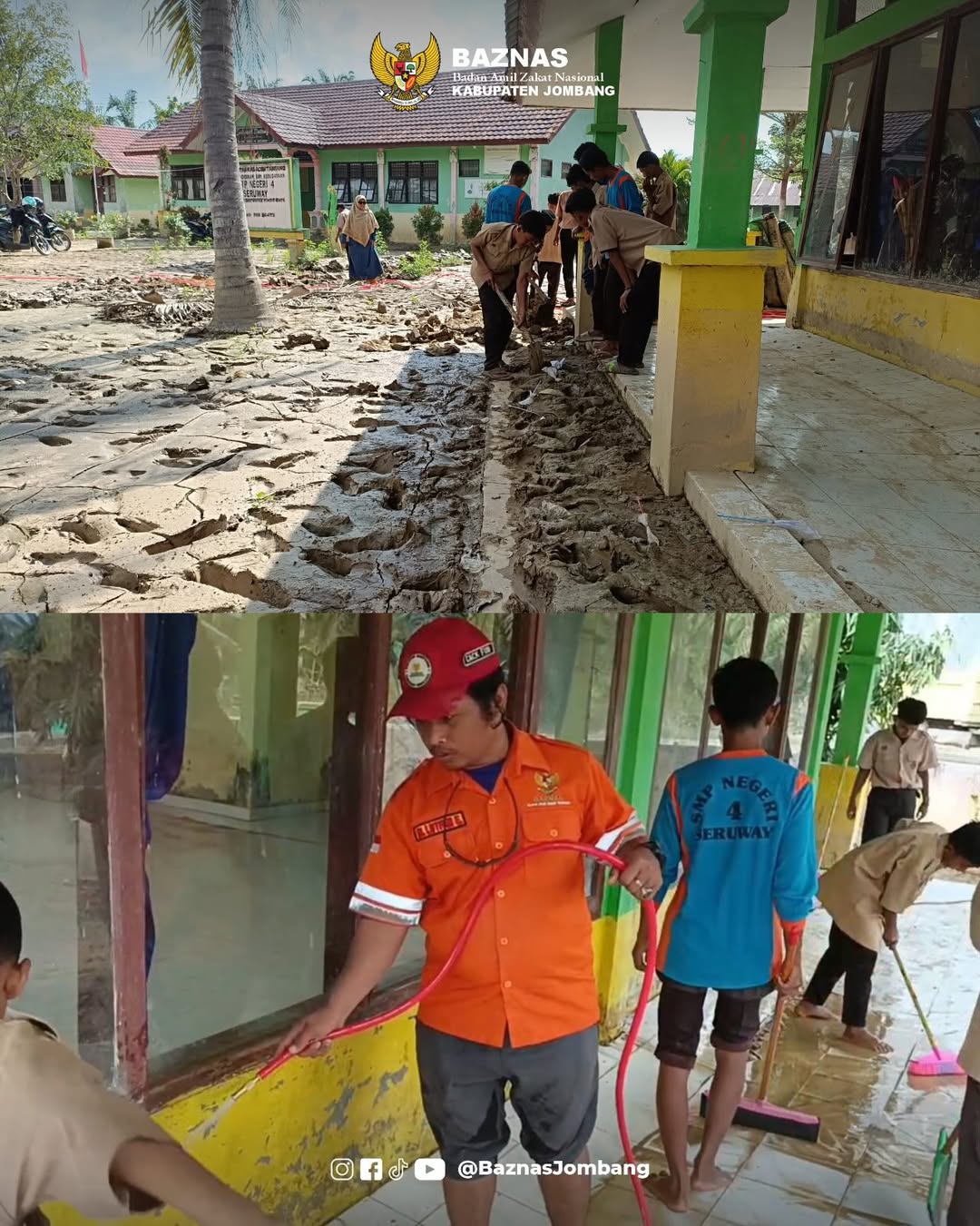 BAZNAS Jombang Fokus Pemulihan Sekolah Terdampak Bencana