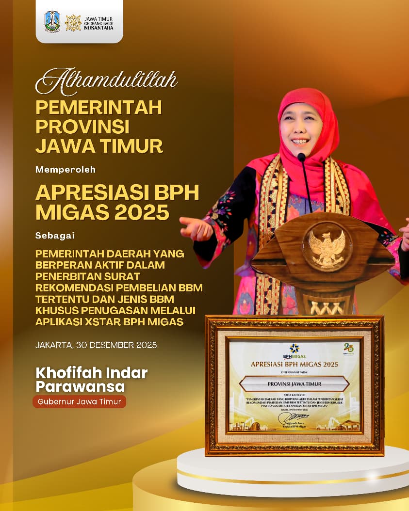 Gubernur Khofifah Pimpin Dukungan Ketahanan Energi 2026, Pastikan Penyaluran BBM Bersubsidi untuk Petani dan Nelayan di Jatim Akuntabel Sesuai Regulasi BPH Migas