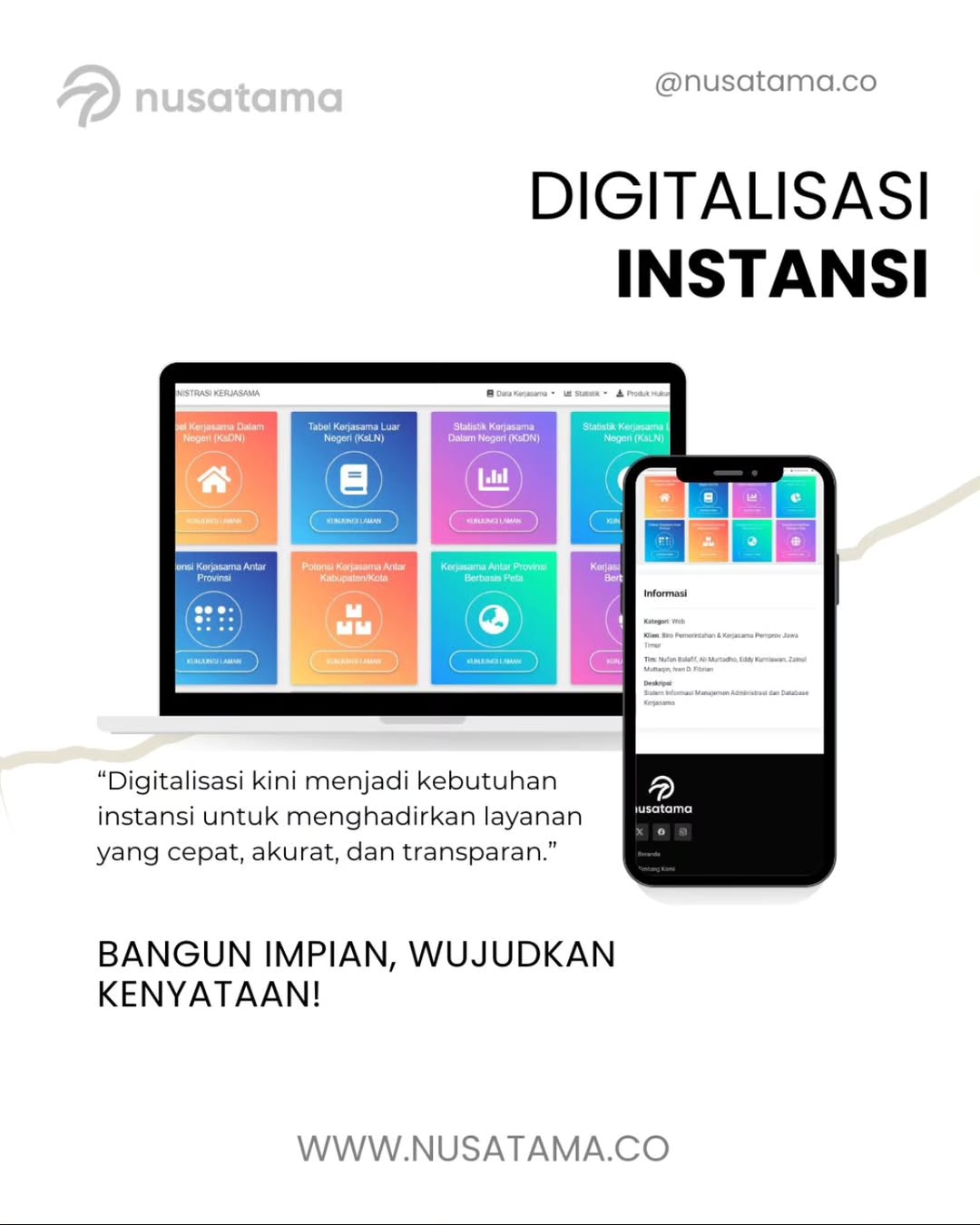Jasa Digitalisasi Instansi Berbasis Teknologi Terkini dari PT Nusatama Jaya Sakti