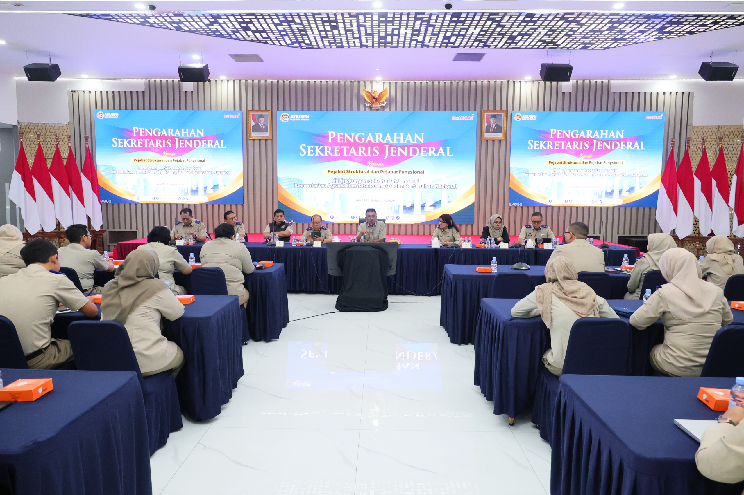 Sinergi Lintas Biro Jadi Fokus Sekjen ATR/BPN Sambut Program 2026