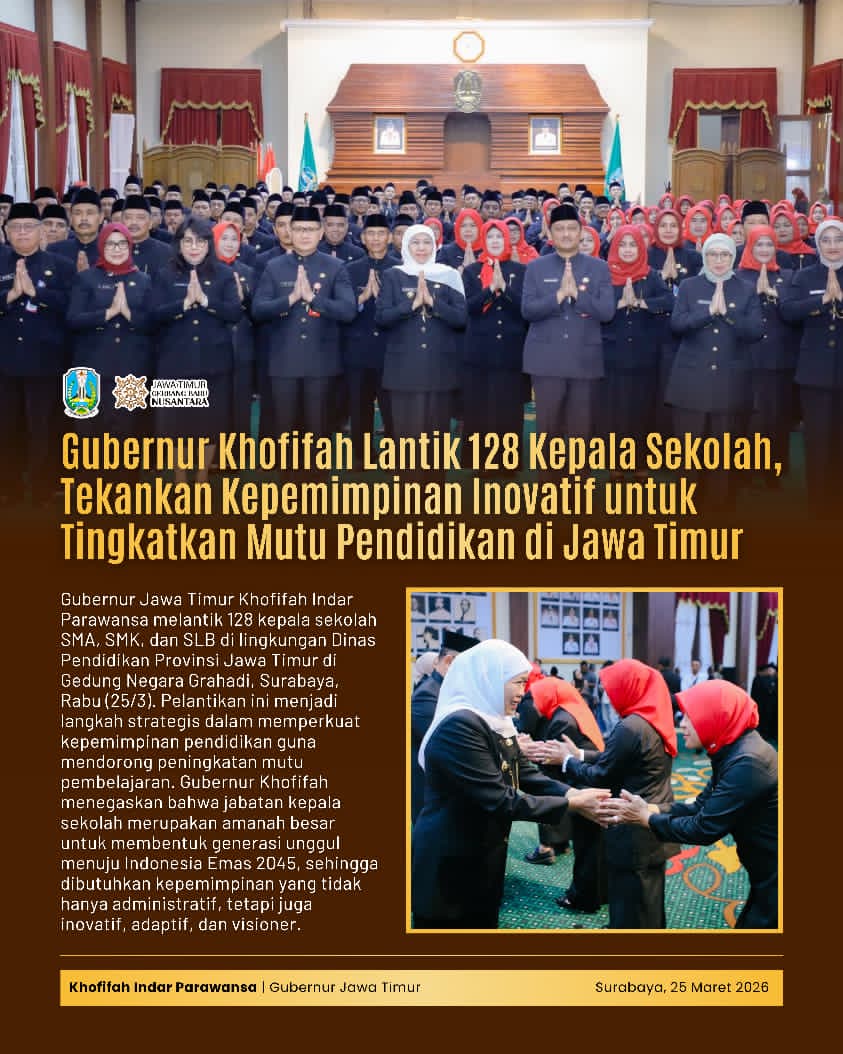 Gubernur Khofifah Pastikan Kinerja ASN Tetap Maksimal Meski Terapkan WFH