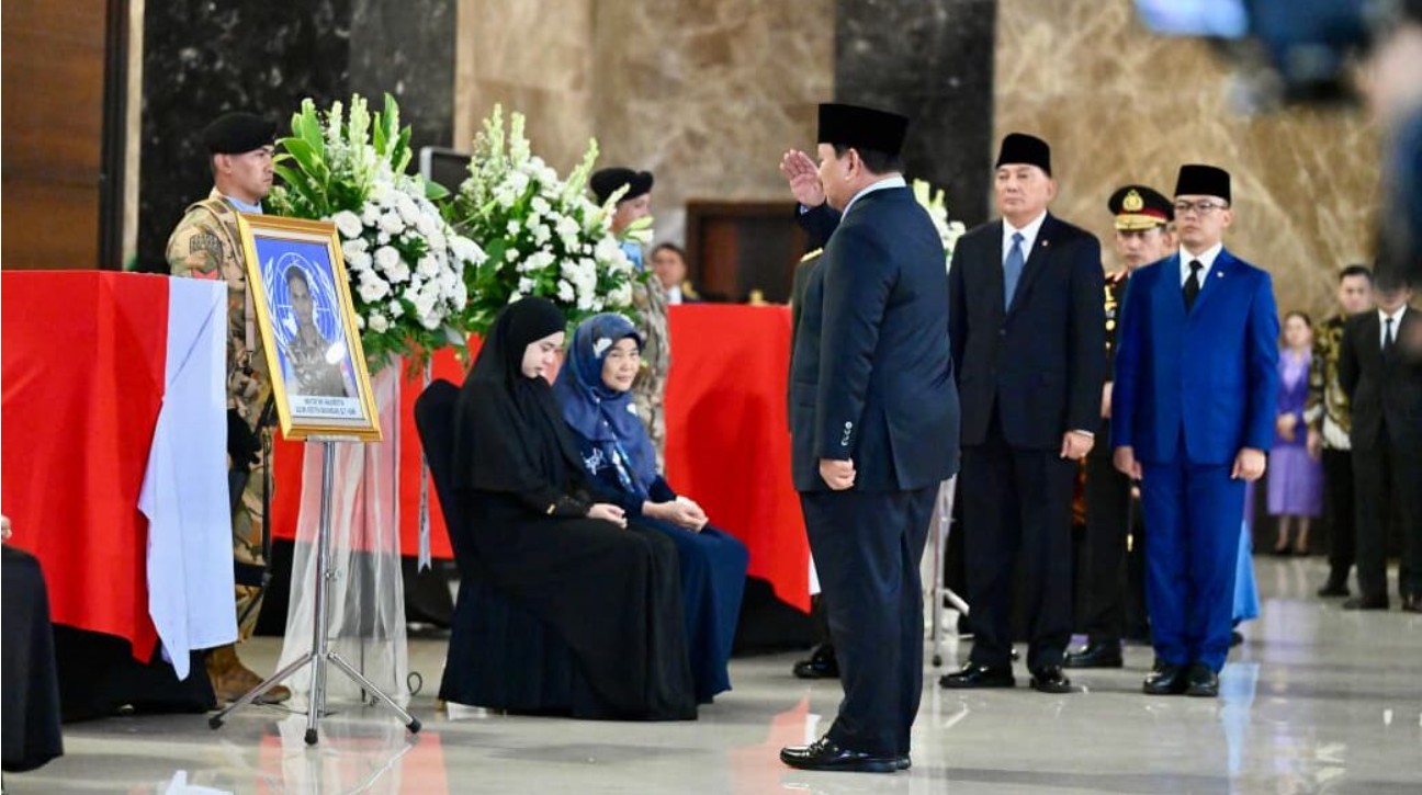 Presiden Hadiri Penghormatan Terakhir Penjaga Perdamaian Indonesia