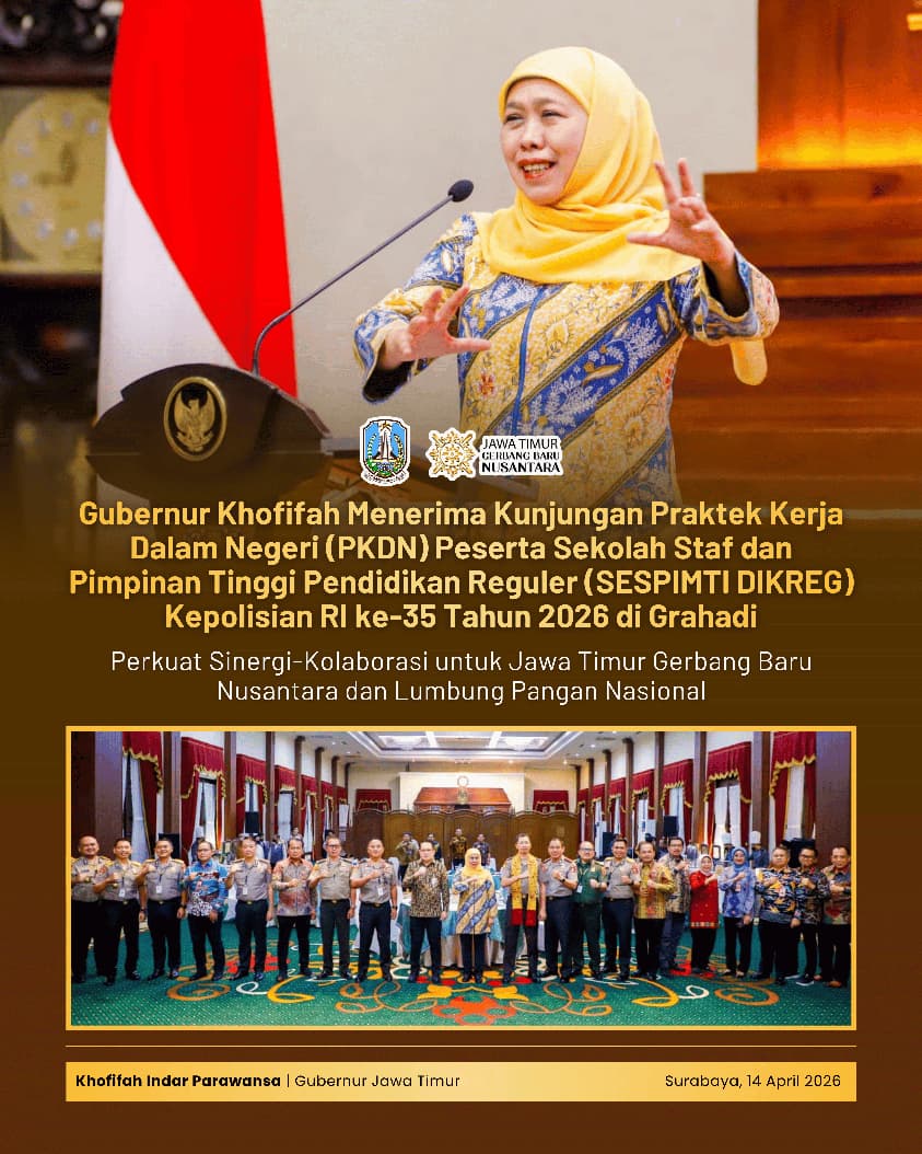 Gubernur Khofifah Beberkan Strategi Ketahanan Pangan Jatim, Tekankan Sinergi Lintas Sektor Bersama TNI-Polri