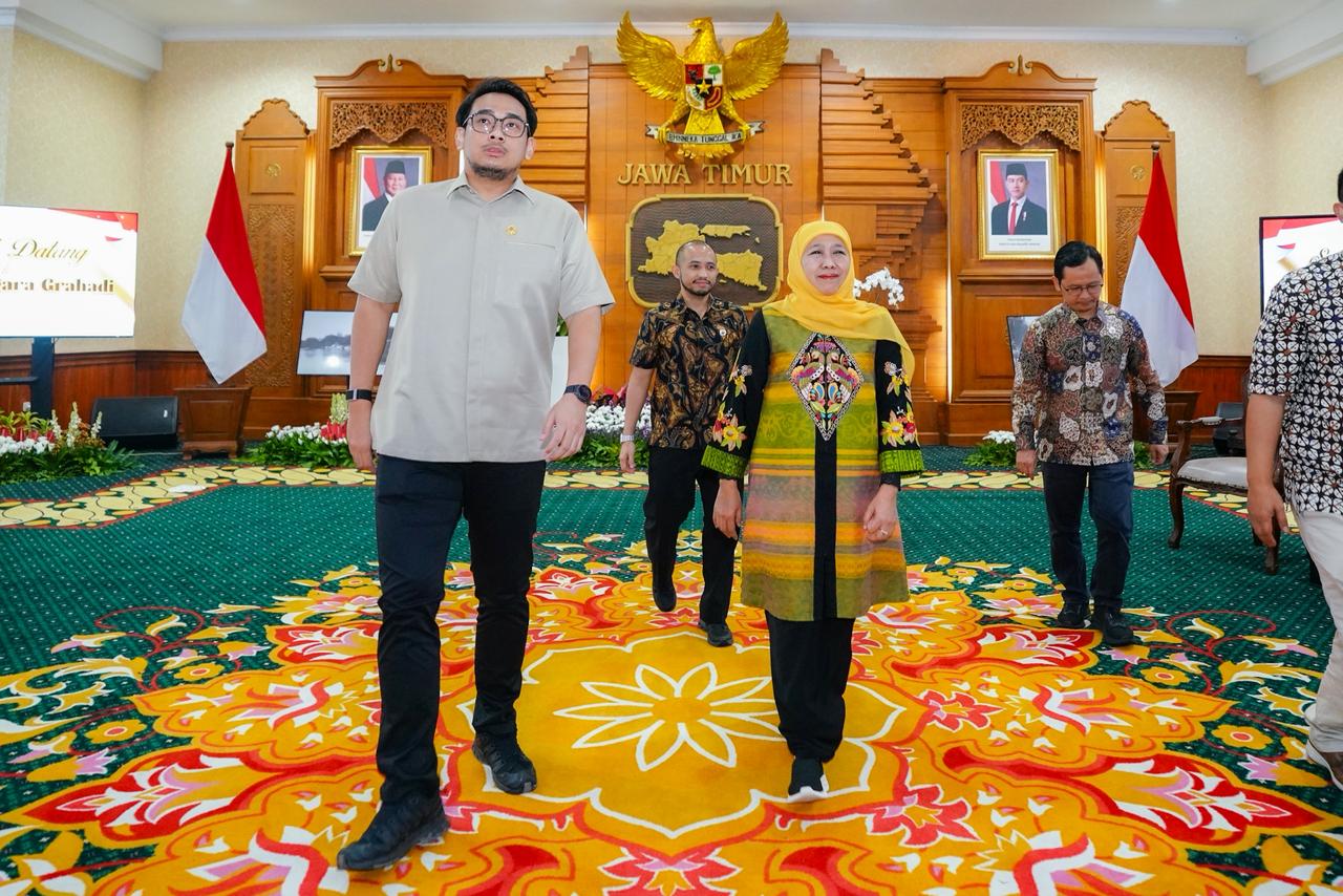 Gubernur Khofifah Perkuat Sinergi dengan Stafsus Presiden, Dorong Digitalisasi UMKM dan Literasi Teknologi