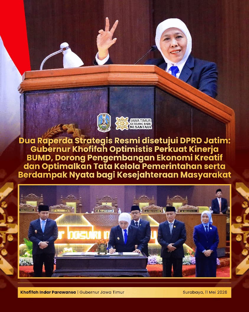 Gubernur Khofifah Dorong Penguatan Petrogas Jatim dan Ekonomi Kreatif Lewat Dua Raperda Strategis