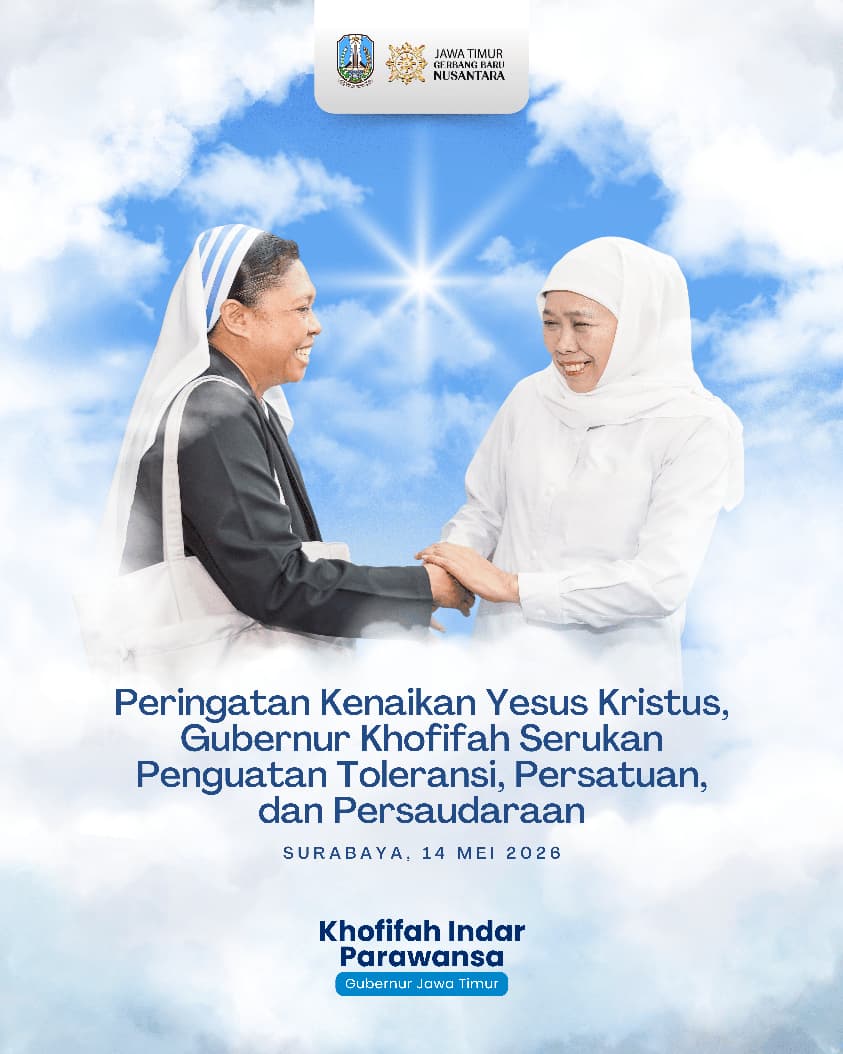 Gubernur Khofifah: Semangat Kasih dan Toleransi Jadi Kekuatan Jawa Timur yang Majemuk