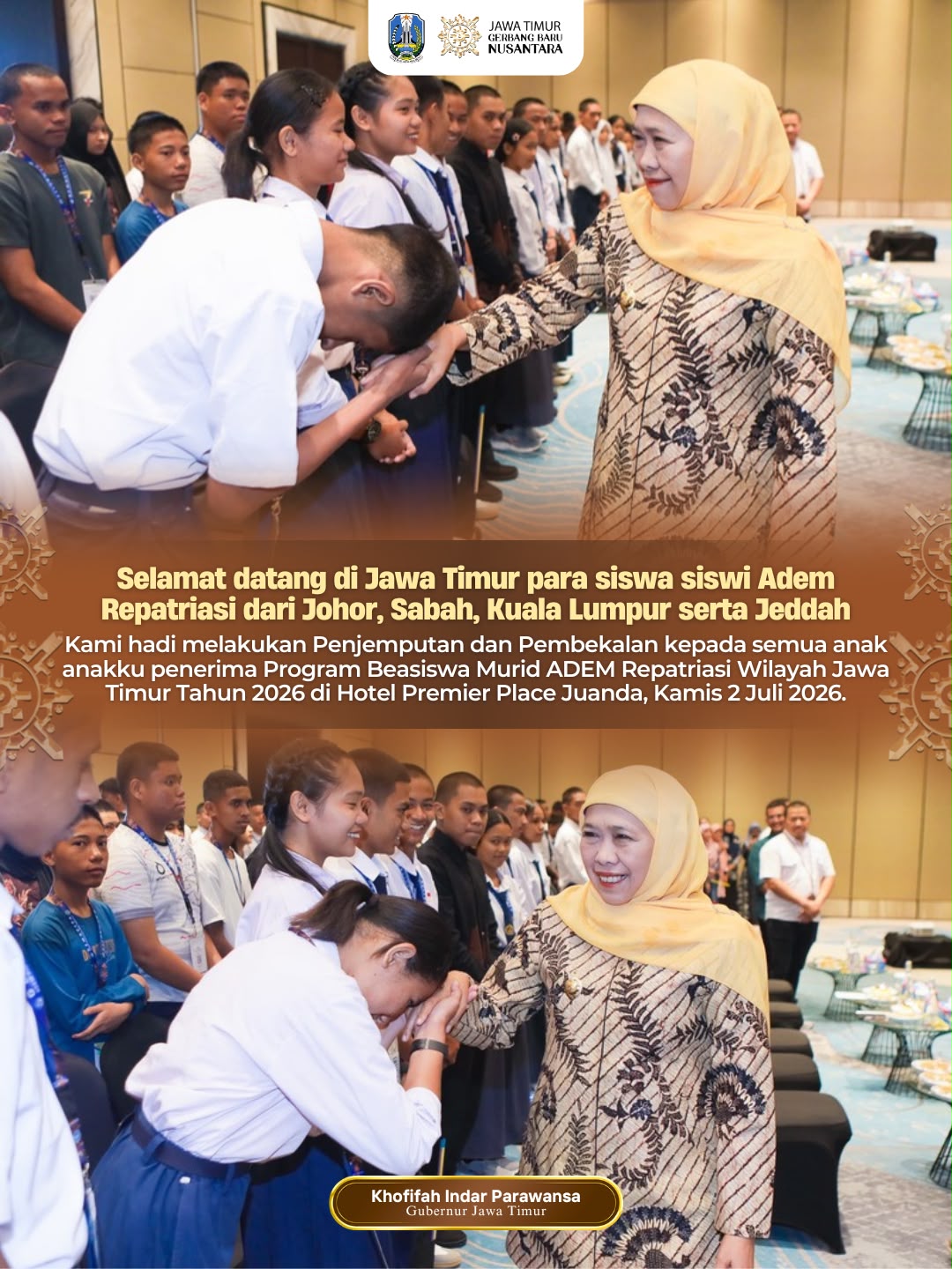 Gubernur Khofifah Ajak Alumni PKN II Menjadi Agen Perubahan yang Mampu Menghadirkan Solusi dan Inovasi di Instansi Masing-Masing