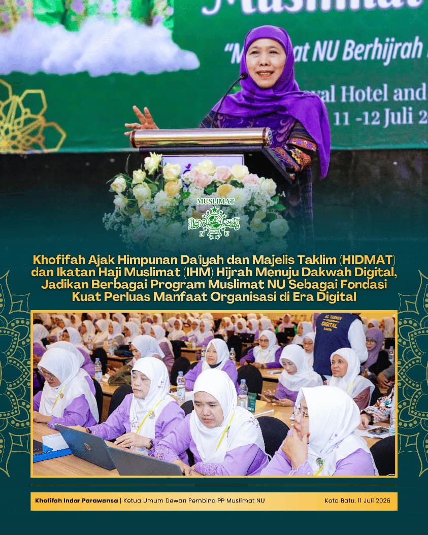 Khofifah Paparkan Empat Pilar Strategi Dakwah Digital Muslimat NU untuk Perkuat Syiar, Ekonomi Umat, dan Parenting Digital