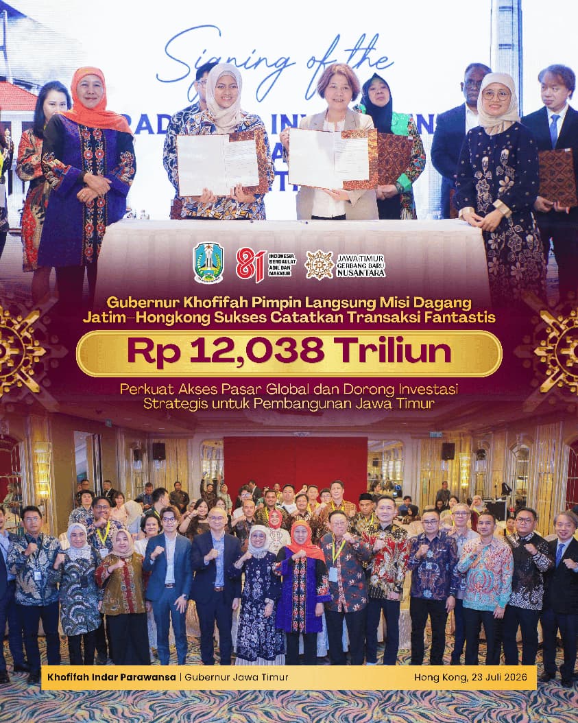 Hong Kong Jadi Gerbang Pasar Global Produk Jatim, Gubernur Khofifah Kantongi Transaksi Rp12,038 Triliun