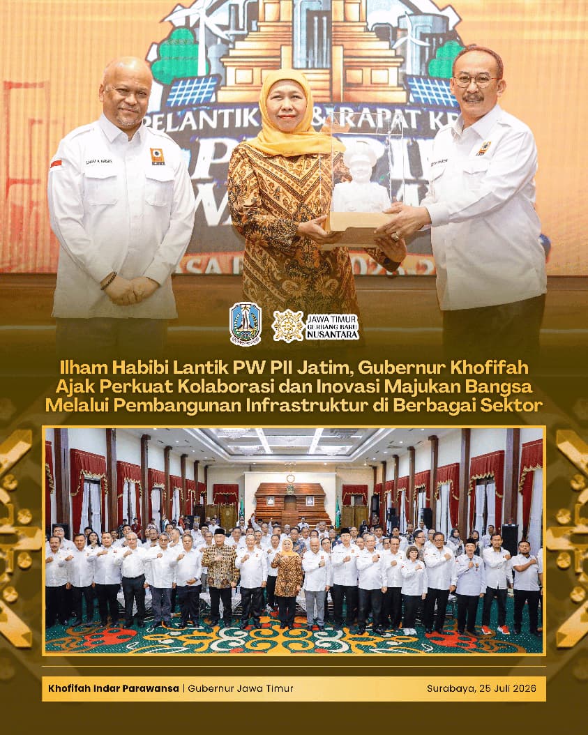 Gubernur Khofifah Soroti Optimalisasi Irigasi Tersier, Ajak PII Ambil Peran dalam Penguatan Ketahanan Pangan